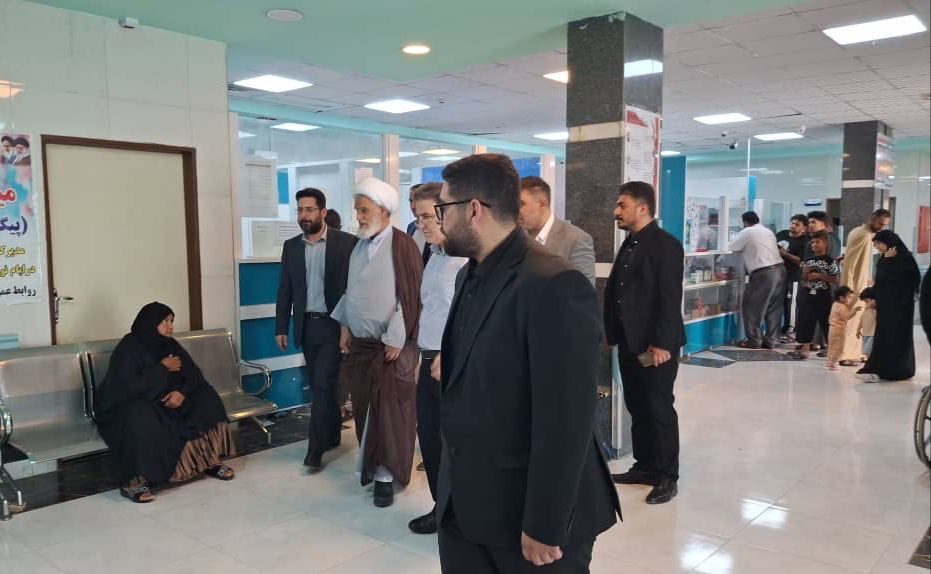 بازدید آیت الله کعبی از بیمارستان سینا شهرستان کارون