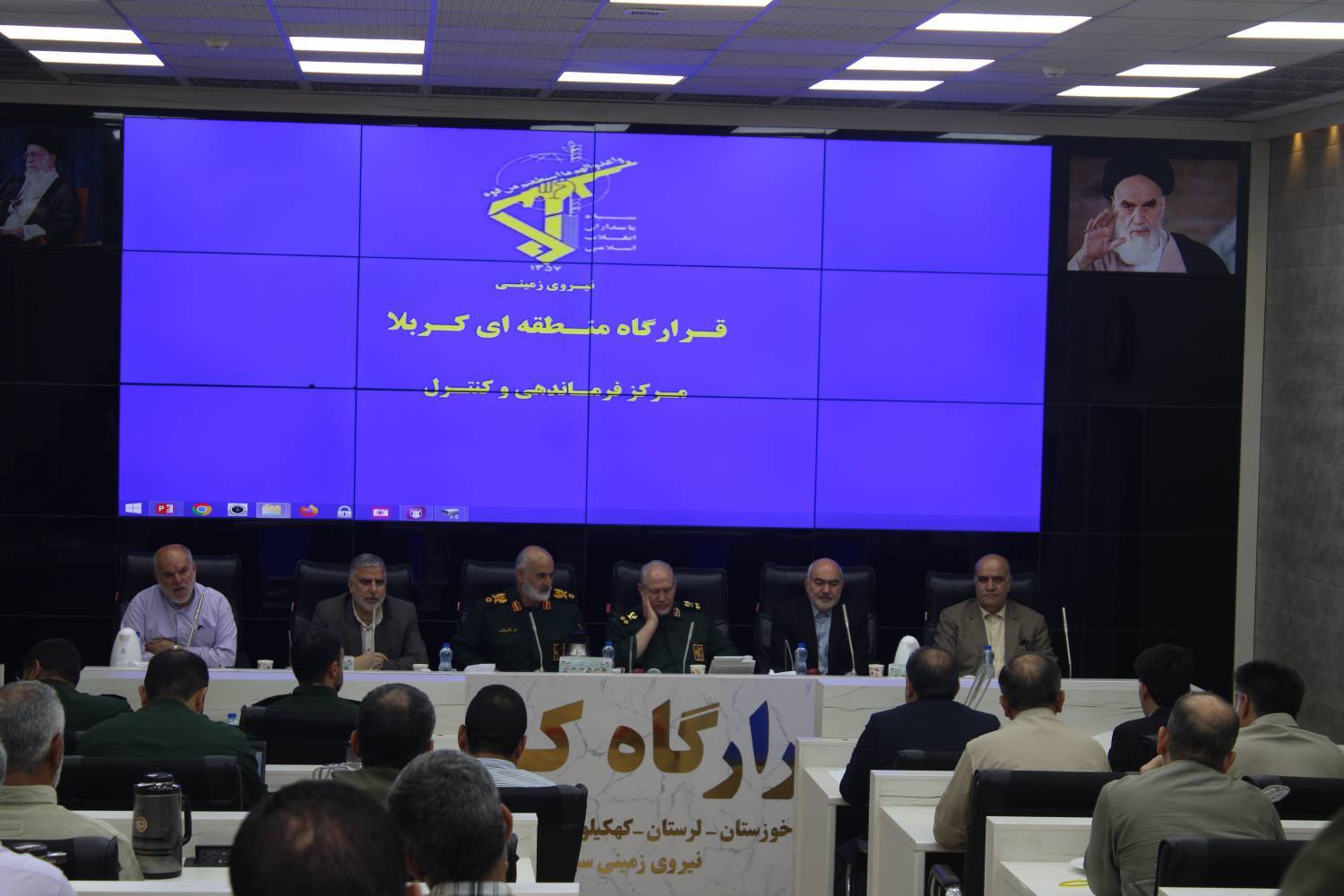 بازدید دستیار ویژه و مشاور عالی فرمانده معظم کل قوا از قرارگاه کربلا