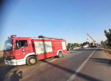 دو فوتی و مصدوم در حادثه واژگونی تانکر سوخت در محور اندیمشک به شوش
