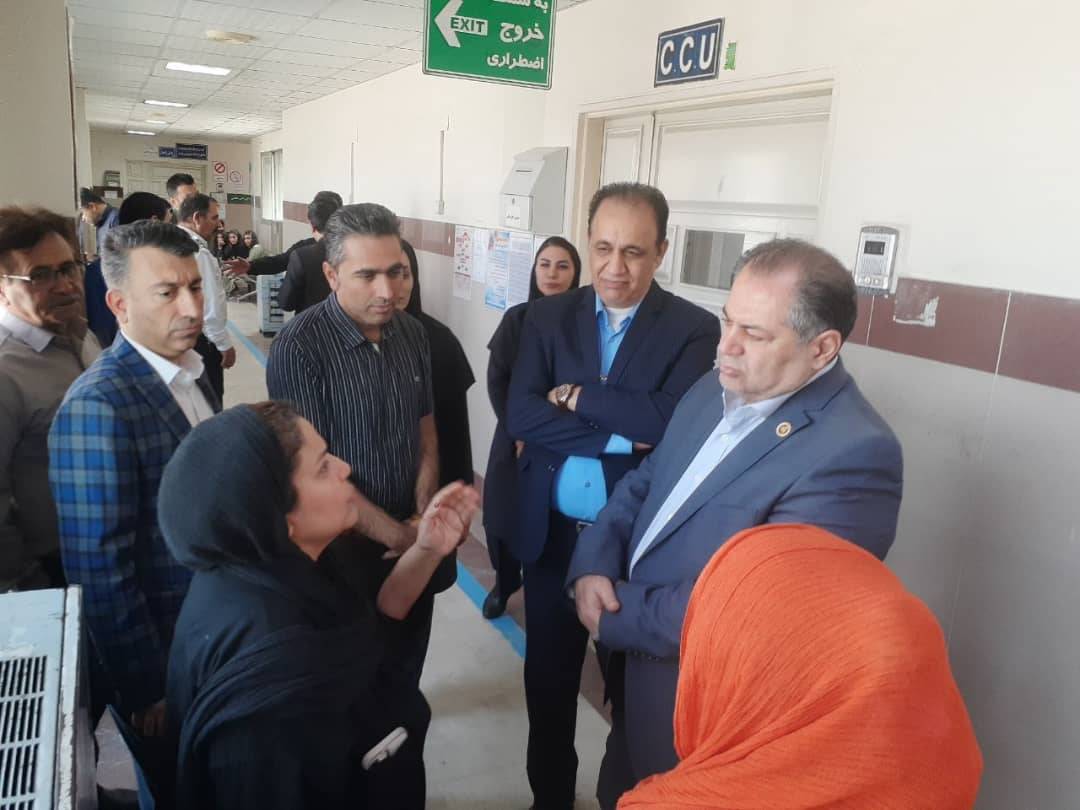بازدید رئیس دانشگاه علوم پزشکی جندی شاپور اهوار از بیمارستان امام علی (ع) اندیمشک