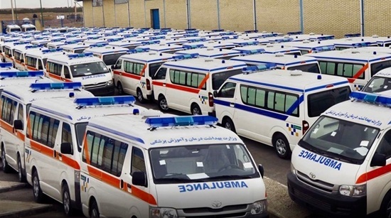 اختصاص ۲۲ دستگاه آمبولانس جدید به ناوگان اورژانس دانشگاه علوم پزشکی اهواز