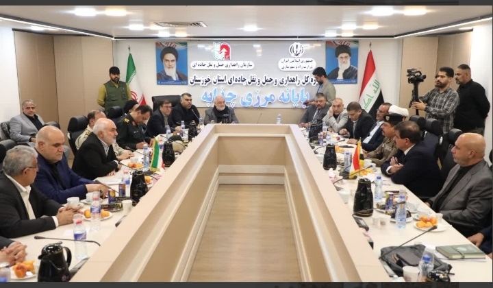 دیدار استاندار خوزستان با معاون وزیر کشور عراق در مرز چذابه