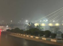 انتشار بوی دود به علت حریق در بخش عراقی تالاب هورالعظیم در برخی شهرهای خوزستان