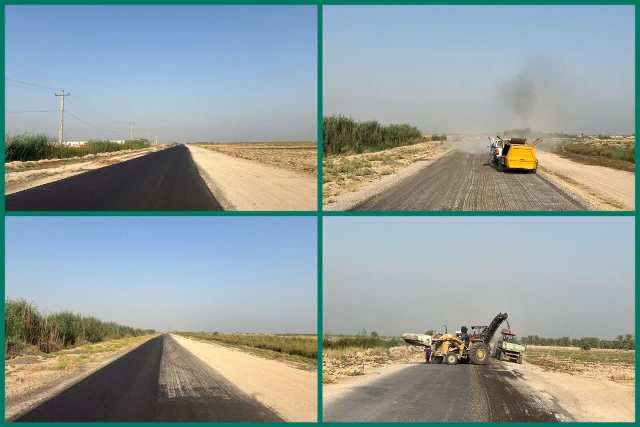 اجرای طرح بهسازی جاده سهراهی روستای دیلم در بخش شعیبیه شوشتر