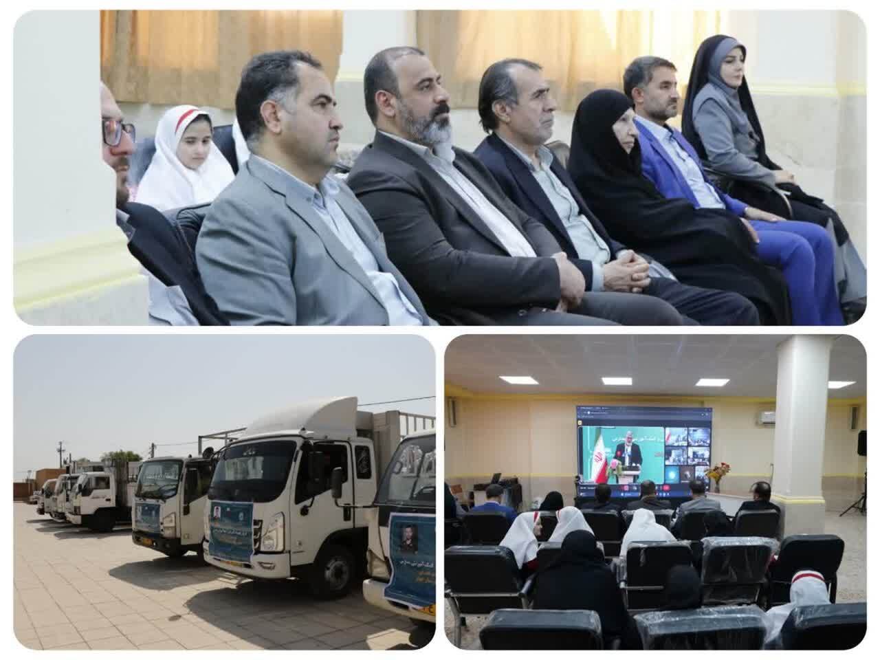 اعزام کاروانهای تجهیزات آموزشی و کمکآموزشی به مدارس خوزستان