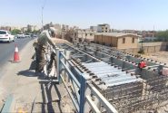 پیشرفت فیزیکی ۸۵ درصدی طرح بهسازی پل راهنمایی و رانندگی اهواز