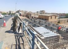 پیشرفت فیزیکی ۸۵ درصدی طرح بهسازی پل راهنمایی و رانندگی اهواز